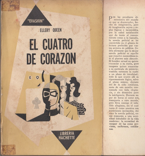 1953 Ellery Queen Traduccion Rodolfo Walsh Cuatro De Corazon