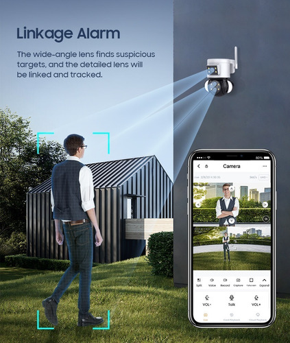 Imagen 8 de 10 de Camara Wifi 4mp 10x Zoom Fhd Multi-lens