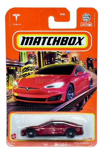 Matchbox # 89/100 - Tesla Model S - 1/64 - Hvl42