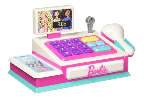 Barbie Caja Registradora Para 3 A os En Adelante Color Rosa