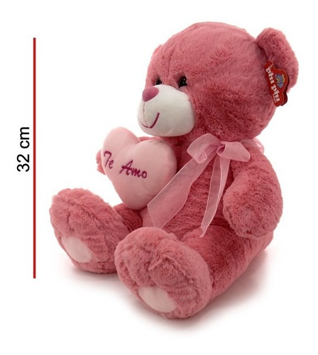 Peluche Oso Con Corazon Te Amo 32cm Phi Phi 5732