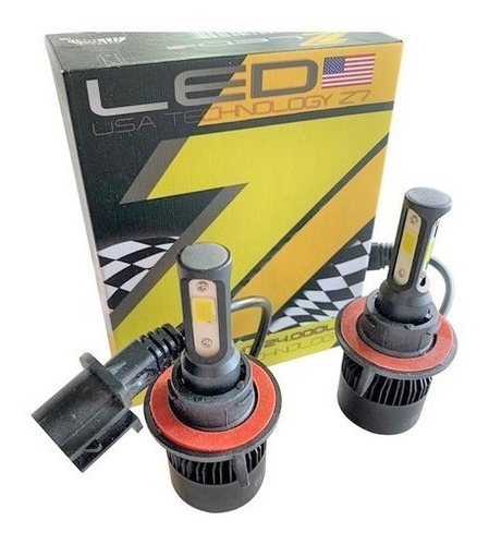 Kit Cree Led Cob H13 22000 Lumenes Z7 Usa 3 Caras Lefer