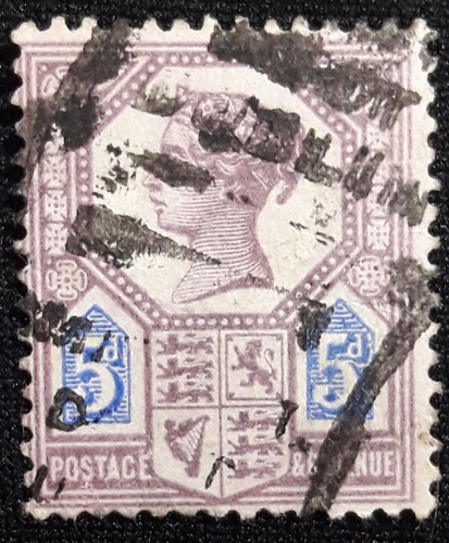 Estampilla Gran Bretaña 1887 U$s12.5 (scott) 