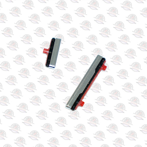 Kit Botones Externos Para Galaxy S21 Ultra G998 Blanco Plata