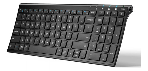 Teclado Bluetooth 5.1, Multidispositivo Recargable