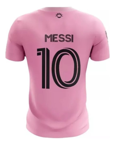 Camiseta Inter Miami Messi 10 Niños Talle 8 A 16 Rosa