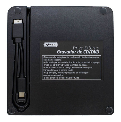 Imagem 6 de 7 de Gravador De Cd/dvd Drive Externo Usb 3.0 Portátil Pc/note