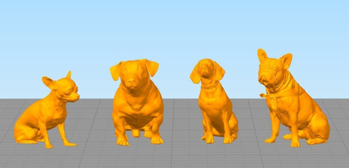  Archivo Stl Impresión 3d - Perros Dogs