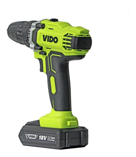 Imagen 2 de 9 de Taladro Inalámbrico Vido 18v Con Maleta Y Accesorios