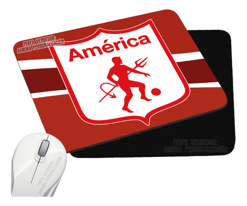 Pad Mouse Rectangular America De Cali Futbol 3