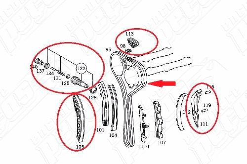 Kit Distribuição Mercedes 300te 1992-1993 Original