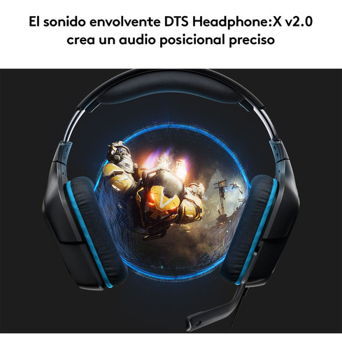 Audifono Gamer Logitech G432 7.1 Multiplataforma Color Negro