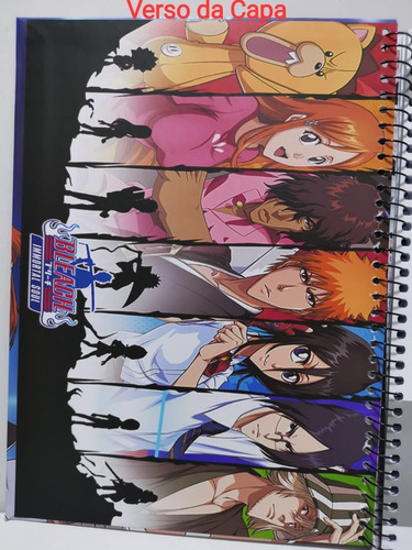 Caderno Univ. Anime Japone Bleach 1 Matéria 96 Fls