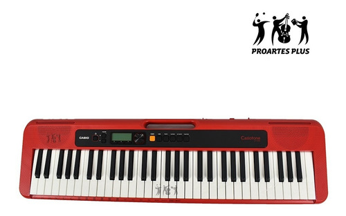 Imagen 3 de 9 de Teclado Casio Ct-s200 Rd + Adaptador Ad-e95100lu 5 Octavas