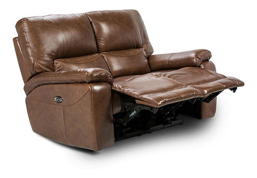 Rosen Sofa Reclinable Poch 2c Cuero Tabaco