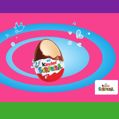Imagen 2 de 7 de Huevo Kinder Sorpresa Para Niña Chocolate - Caja X12 Unid