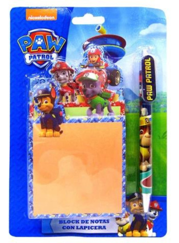 Notas Adhesivas Con Lapicera - Paw Patrol