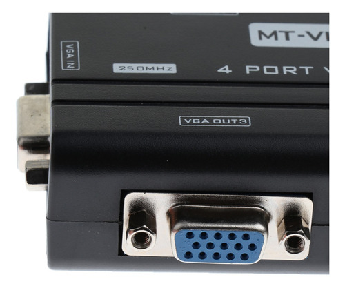 Imagem 9 de 12 de 4 Vias Svga Vga Splitter De Sinal Um A Quatro Portas Svga