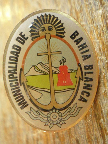 Antiguo Pin Con Escudo Municipalidad De Bahia Blanca