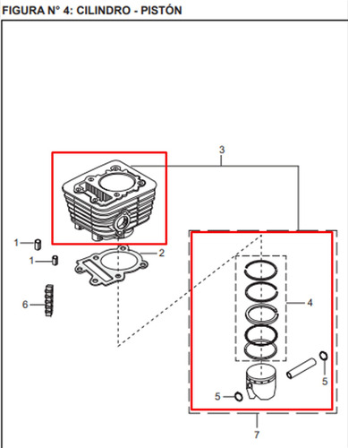 Cilindro Boxer Tec/platino 100 Original