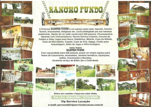 Chácara Rural À Venda, Campina, São José Dos Pinhais - Ch0001. - Ch0001