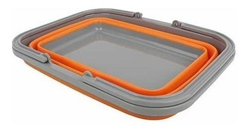 Juego De 2 Lavabos Plegables Para Platos, Camping, Hogar - C