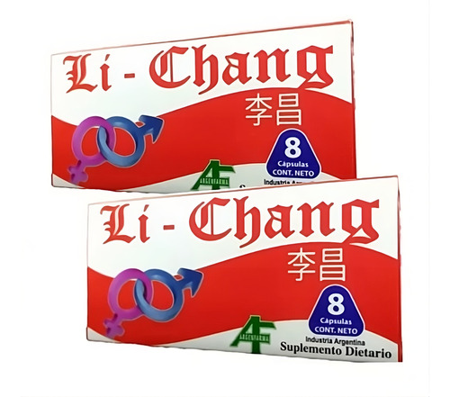 Li Chang. Vigor Masculino Hierbas Chinas Caja De 8 Unidades