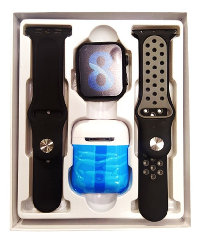 Imagen 6 de 7 de Kit Smartwatch Reloj Inteligente T55 Pro Max Serie 8 I12