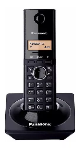 Teléfono Panasonic Central KX-TGC352 inalámbrico 220V - color negro