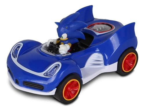 Carro Sonic All Stars Racing Transformed Sonic The Hedgehog Azul (Usado)