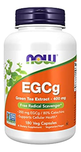 Now Supplements, Egcg Green Tea Extract 400 Mg, Free Radical