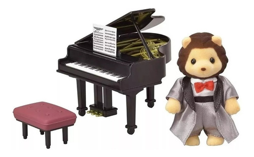 Sylvanian Families Leon Pianista + Piano De Cola 6011