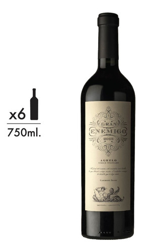 Vino El Gran Enemigo Agrelo Cabernet Franc X6u