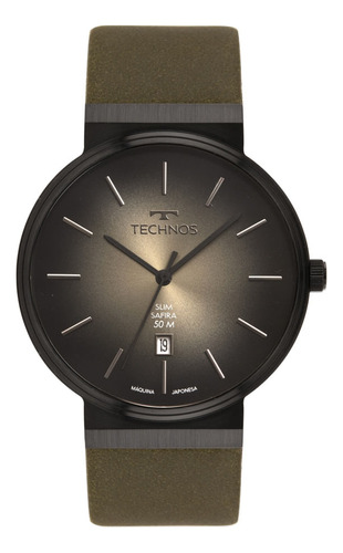 Relógio Technos Masculino Slim Preto - Gm12ai/0v