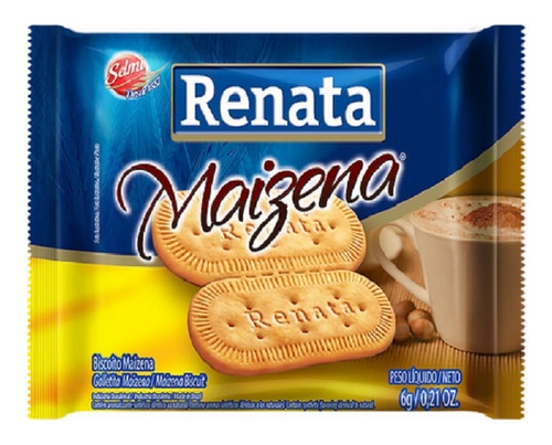 Biscoito Maizena Sachet Individual Renata 6g Com 180 Un