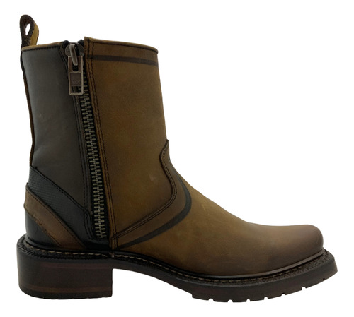 Botin Vaquero Casual Formal Hombre Cuadra Cafe Res Buck