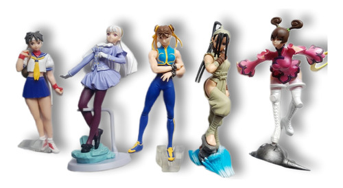 Lote De 5 Figuras De Capcom / Chun-li, June Lin.. Gashapones