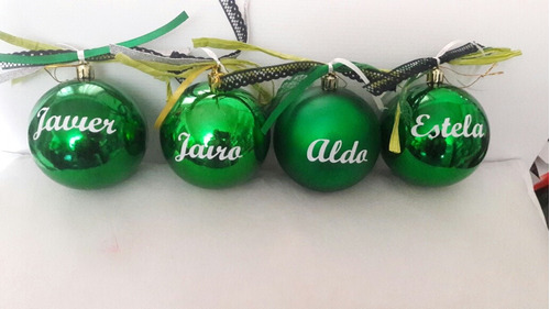 15 Borlas Navideñas Personalizadas