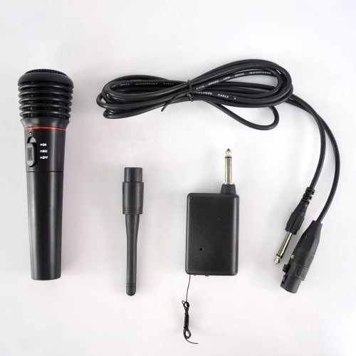 Imagen 2 de 3 de Microfono Profesional Inalambrico O Con Cable Ideal Karaoke
