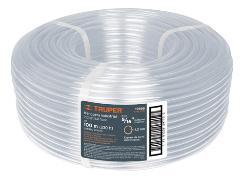 Manguera Industrial 5/16'' Rollo De 100 M Truper 19866