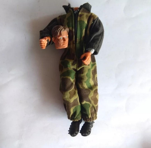 Max Steel Muñeco Ropa Militar Traje Azul Combate Lote Doll (Usado)