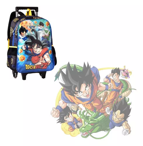 Kit Mochila Roda Dragon Ball Z 3 Peças Clio