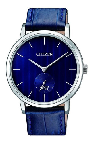 Reloj Hombre Citizen Quartz Be9170-05l /relojería Violeta Color de la correa Azul Color del bisel Plateado Color del fondo Dorado 60929