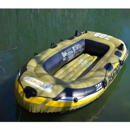 Bote Inflable Fishman 400 Paseos Pesca 4 Personas 3,4 Mts