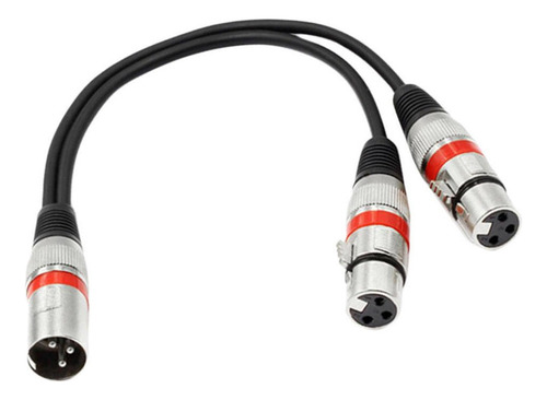 Adaptador De Micrófono Xlr Y-cable Mezclador De Audio De 3