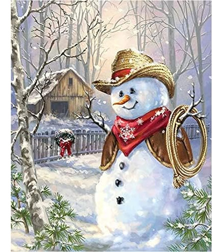Christmas Diamond Art Painting Kits For Adults Snowman ...