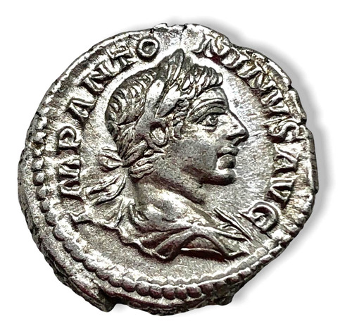 Hermosa Moneda De Plata Romana Denario Emperador Elagabalus