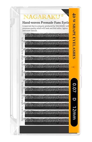 Extensiónes De Pestañas Nagaraku W 4d Por Medida Individual 