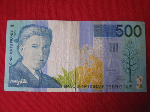 Belgica 500 Francos Rene Magritte