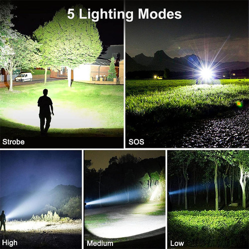 Potentes Linternas Led De Alta Potencia Recargables Por Usb